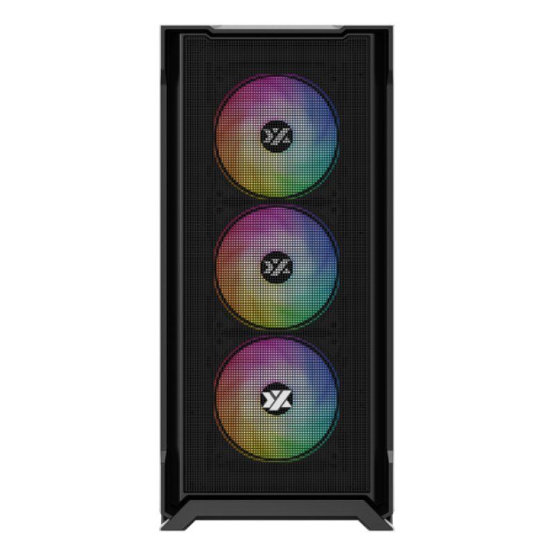Boitier Moyen Tour ATX XYZ AirOne 300 X Mesh RGB avec panneau vitré (Noir)