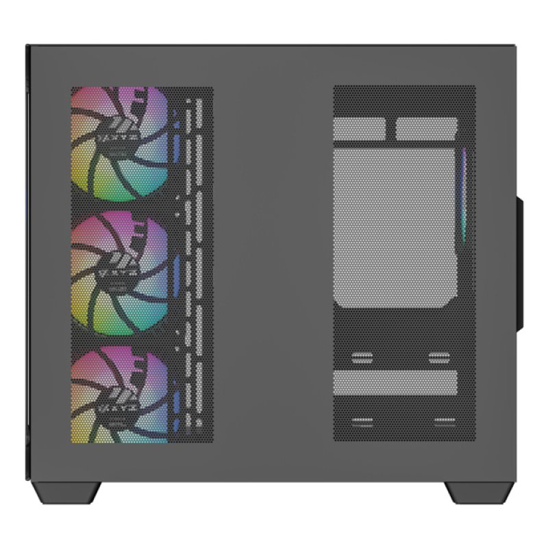 Boitier Moyen Tour ATX XYZ Tesseract X RGB avec panneaux vitrés (Noir)