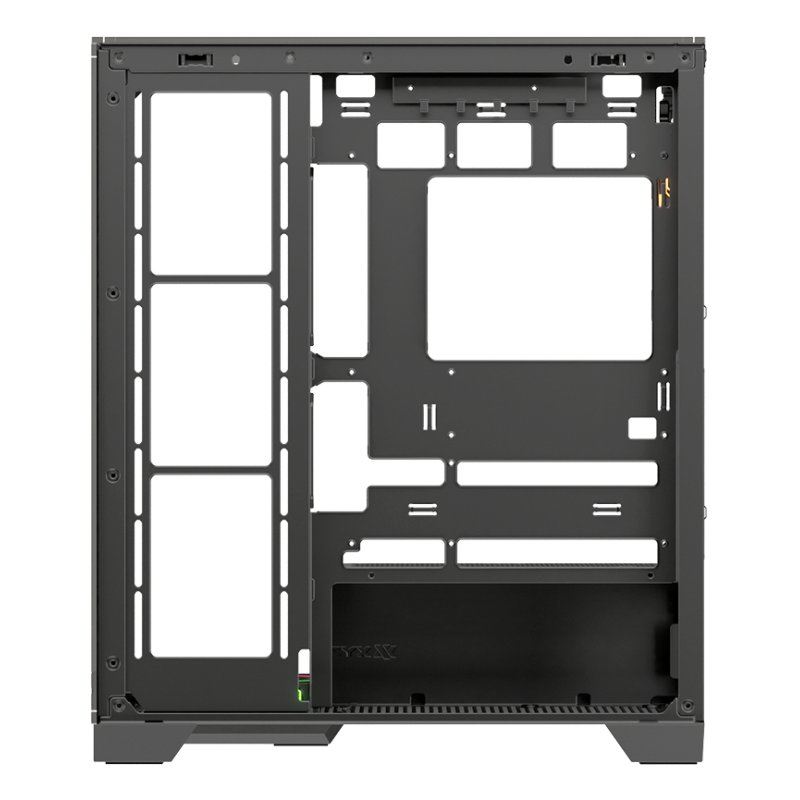 Boitier Moyen Tour ATX XYZ Trifecta RGB avec panneaux vitrés (Noir)