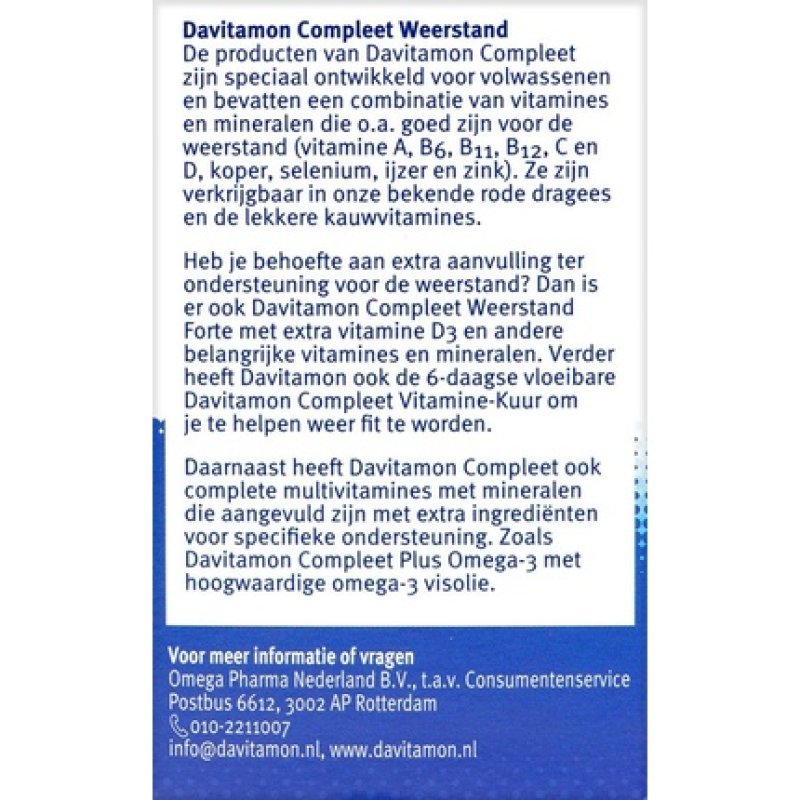 Davitamon Complete Resistance - Multivitamin And Minerals - 100 Day Dose