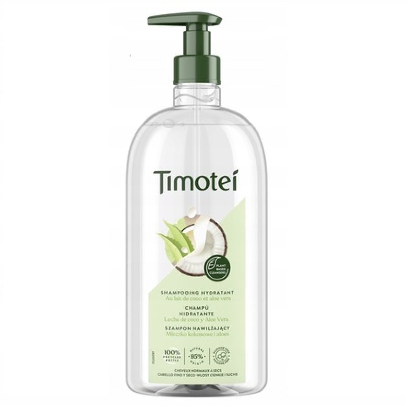 Timotei Nourished & Light Shampoo For Hair Coconut & Aloe Vera 750ml