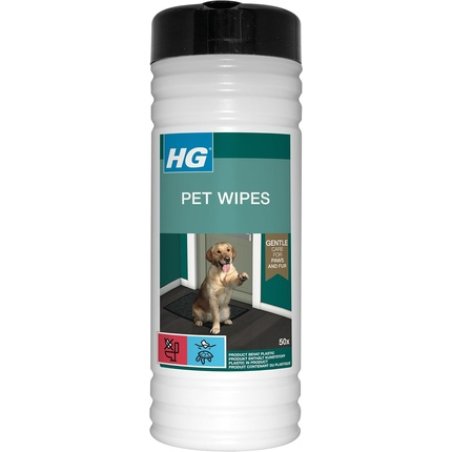 HG Pet Wipes Wet Wipes for Dogs Animal & Pet Safe Cleaner Alcohol Free Strong & Soft Pet Cleaning Wipes for Paws Coats