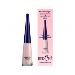 Herome Natural Nail Colour Pink Polish with Strengthening Effect 10ml