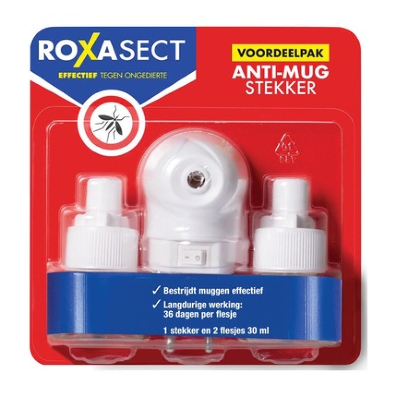 Roxasect Anti-Mosquito Plug 2 Refills - Effective Mosquito Repellent Solution