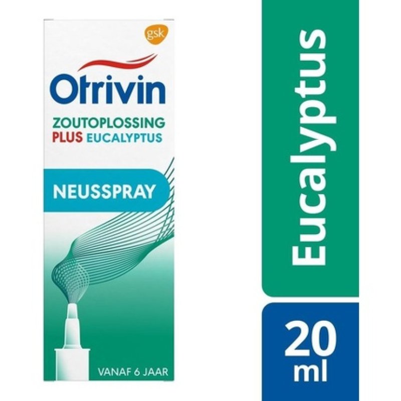 Otrivin Saline Plus Eucalyptus Nasal Spray For Stuffy Nose 20 Ml