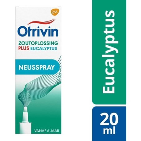 Otrivin Saline Plus Eucalyptus Nasal Spray For Stuffy Nose 20 Ml