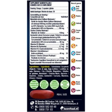 Lucovitaal Liver Cleansing Food Supplement - 60 Capsules