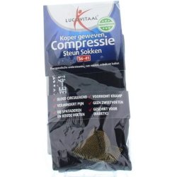 Lucovitaal Compression Support Socks Black Size 36-41 1 Pair