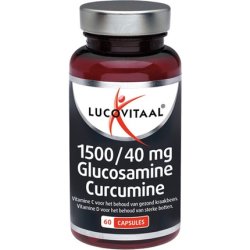 Lucovitaal 1500/40mg Glucosamine Curcumin Food Supplements - 60 Capsules