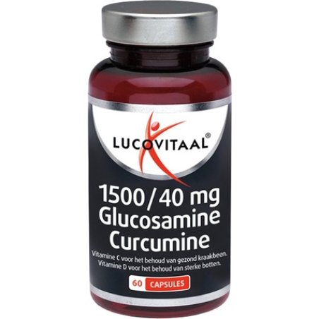 Lucovitaal 1500/40mg Glucosamine Curcumin Food Supplements - 60 Capsules