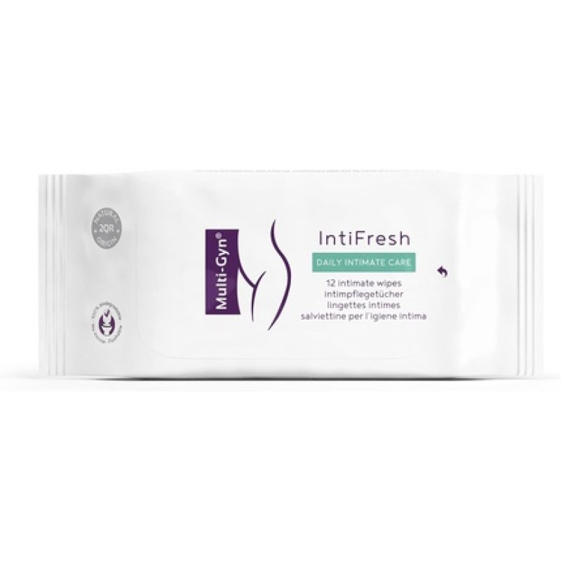 Multi-Gyn IntiFresh Biodegradable Intimate Wipes for Intimate Area Hygiene Adult Intimate Care Wipes