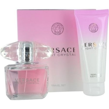 Versace Bright Crystal 3.0 oz EDT Spray 2 Piece Gift Set Box for Women