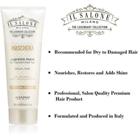 Alfaparf Il Salone Supreme Mask 250ml for Damaged and Dry Hair