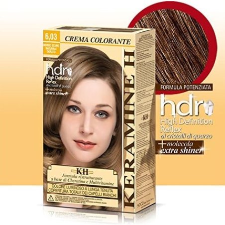 Keramine H Coloring Cream 6.03 Dark Blonde Natural Golden