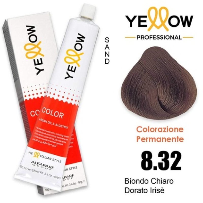 Yellow Alfaparf Yellow Color Permanent 8.32 - 100ml