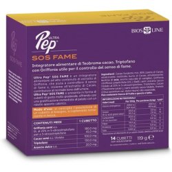 BIOSLINE Ultra Pep SOS FAME Dietary Supplement for Hunger Control and Weight Balance with Tryptophan and Griffonia 14