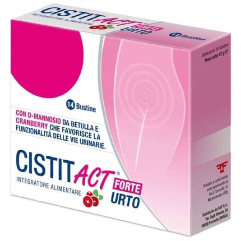 F & F Cistit act Forte Urto Urinary Tract Supplement 14 Sachets