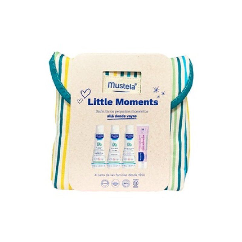 Mustela Little Moments Toilet Bag Stripes Set 5 Pieces