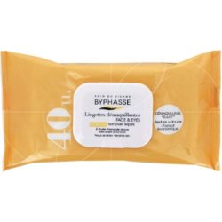 Byphasse Makeup Remover Wipes with Witch Hazel & Orange Blossom for Oily Skin