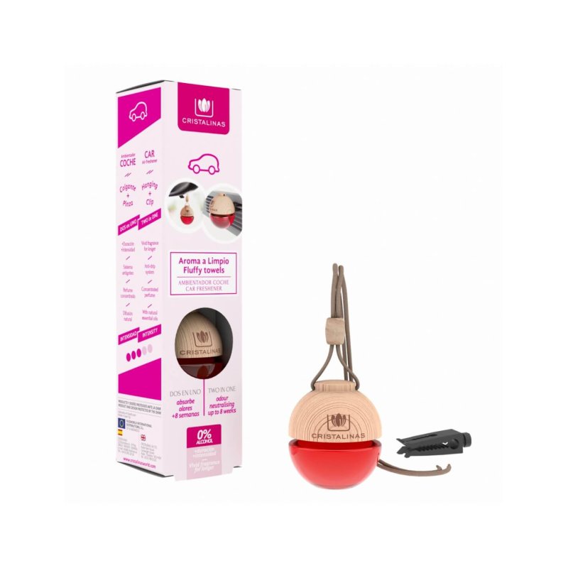 CRISTALINAS Car Freshener Sphere 2in1 Fluffy Towels Clean 6ml