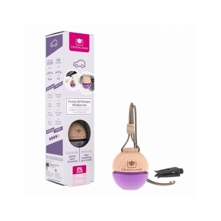 Cristalinas Car Air Freshener Fruits Bos Glass Purple