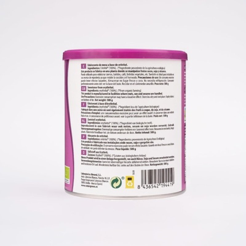 NaturGreen Erythritol Bio Natural Sweetener Organic Ecological Sugar Substitute 500g