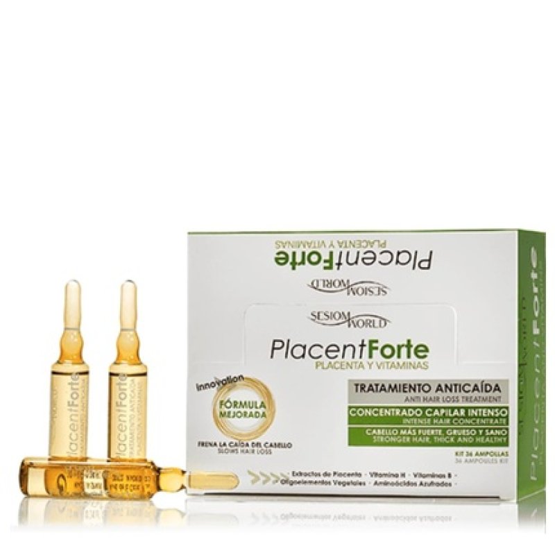 Sesiomworld Placentforte Placenta and Vitamin Ampoules Against Hair Loss 36
