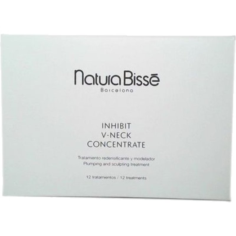 Natura Bisse Inhibit V-Neck Concentrate - Firming Concentrate In Ampoules For Neck And Decolletage Skin Care, 12 X 4 Ml