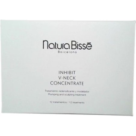 Natura Bisse Inhibit V-Neck Concentrate - Firming Concentrate In Ampoules For Neck And Decolletage Skin Care, 12 X 4 Ml