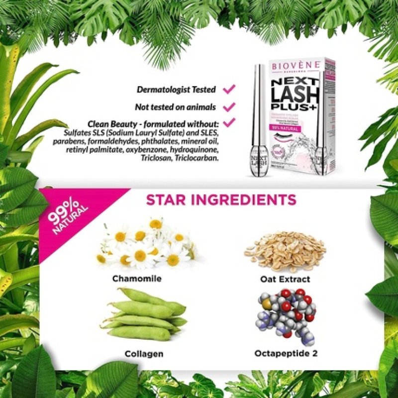 Biovène Next Lash Plus Serum for Dramatic Eyelashes 6ml