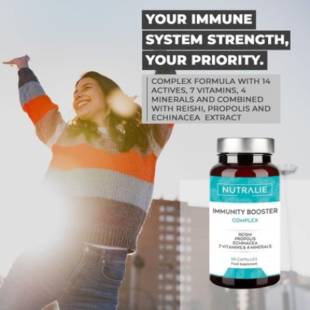 Immune System Booster Tablets Echinacea Iron Vitamin C D B12 Energy Vitality Men Women Immunity Supplements 60