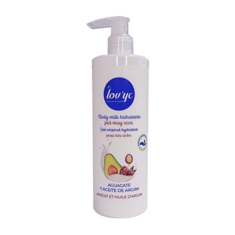 Lovyc Avocado And Argan Oil Moisturizing Body Milk For Very Dry Skin 400ml