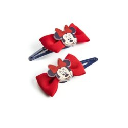 Minnie Mouse Red Bow Hair Clips