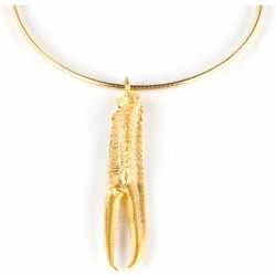 Women's Necklace Tuent Brass Flash Plated Gold Elastic