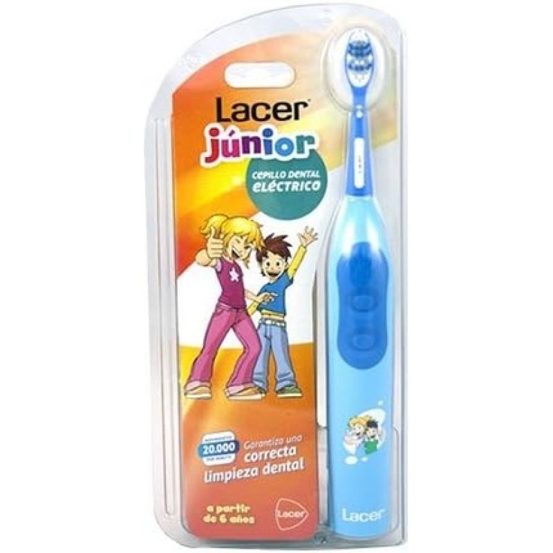 Lacer Junior Rechargeable Electric Toothbrush Blue