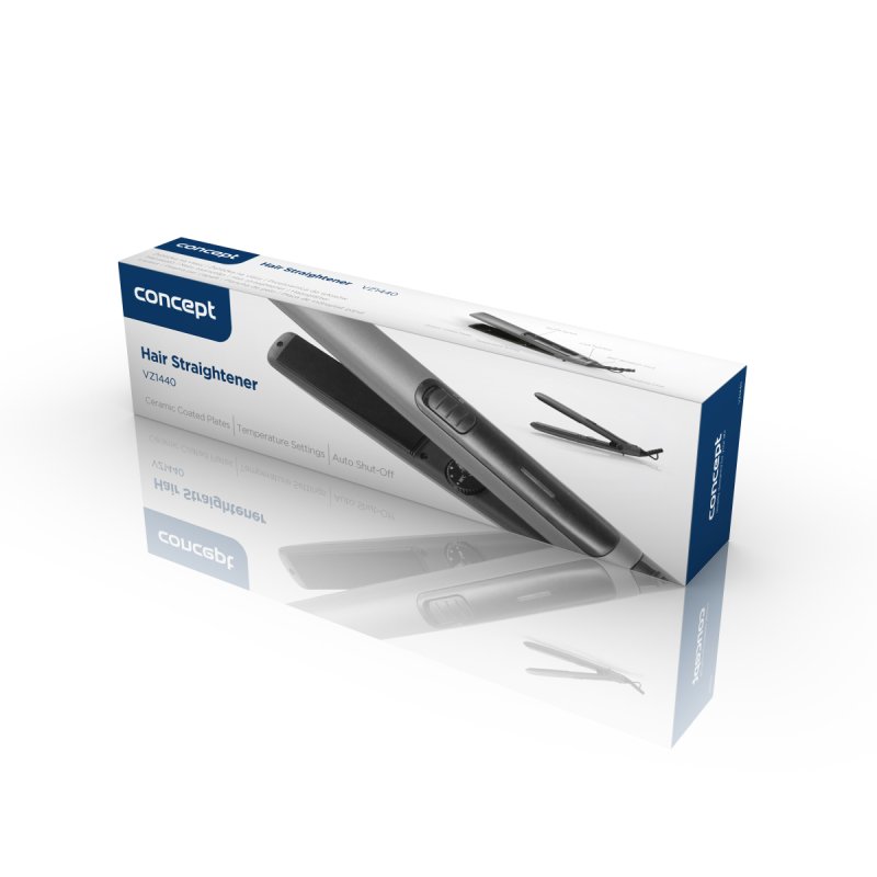 Concept Titan Care VZ1440 Hair Straightener with Temperature Control from 80 to 220°C Ceramic Heating Plates