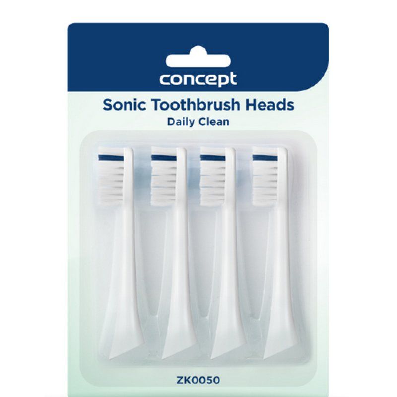 Concept Home Appliances ZK0050 Daily Clean Replacement Brush Heads for Daily Care White