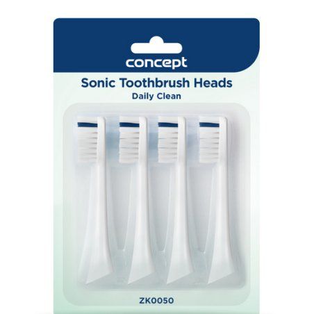 Concept Home Appliances ZK0050 Daily Clean Replacement Brush Heads for Daily Care White