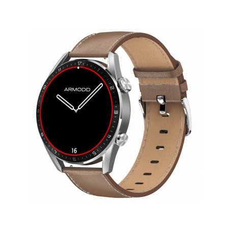 ARMODD Silentwatch 5 Pro smartwatch - Silver/Leather