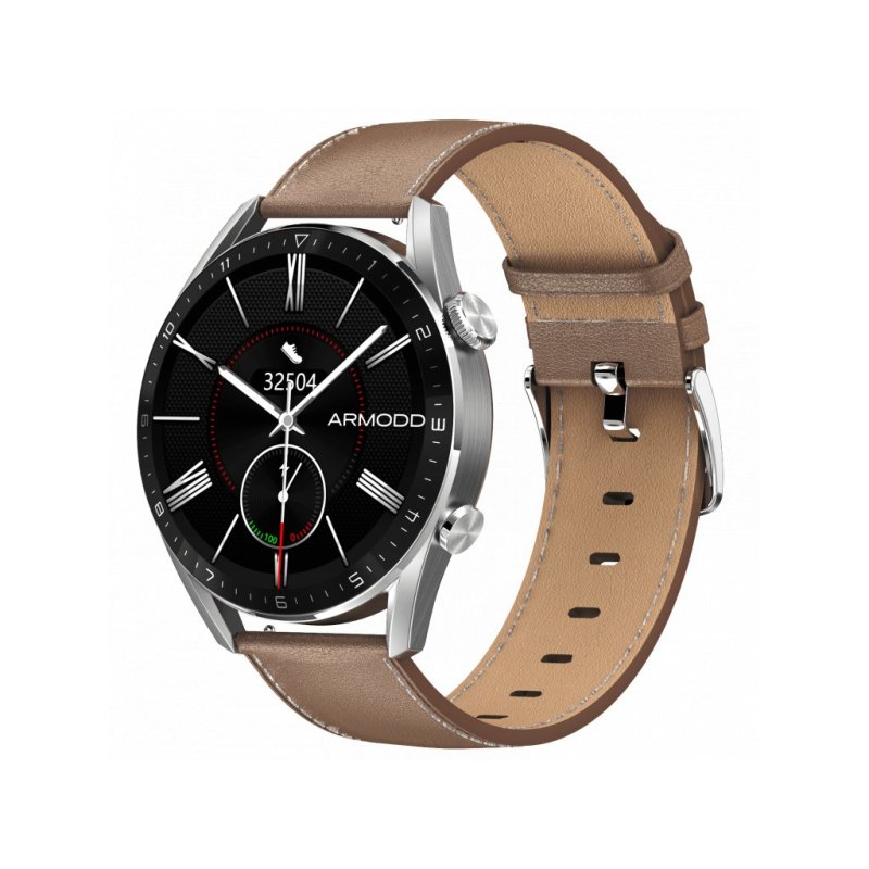 ARMODD Silentwatch 5 Pro smartwatch - Silver/Leather