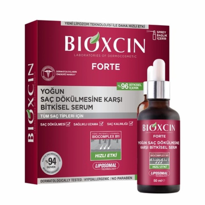 Bioxcin Forte Herbal Serum 3x50ml - Against Severe Hair Loss