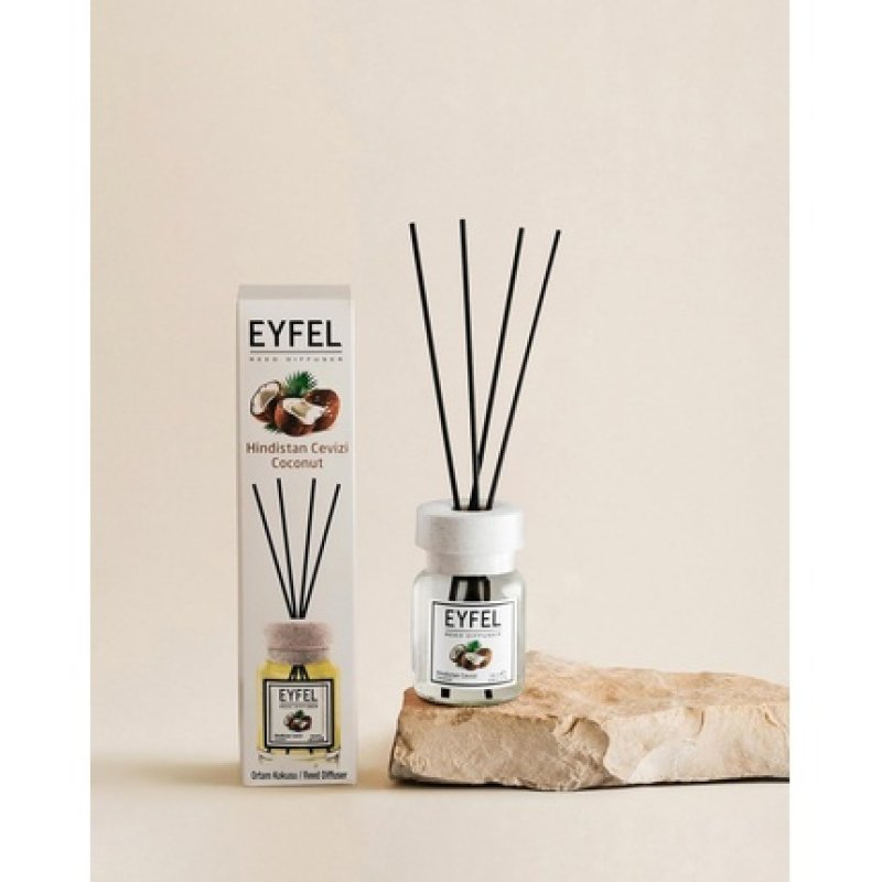 Eyfel Reed Diffuser Set for Home 120ml Coconut Oil