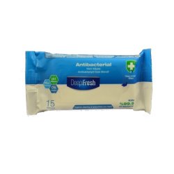 Deep Fresh Antibacterial Wipes 15 Pcs