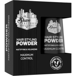 The Shave Factory Hair Styling Powder 20g Styling Powder Wax Black Classic 20g