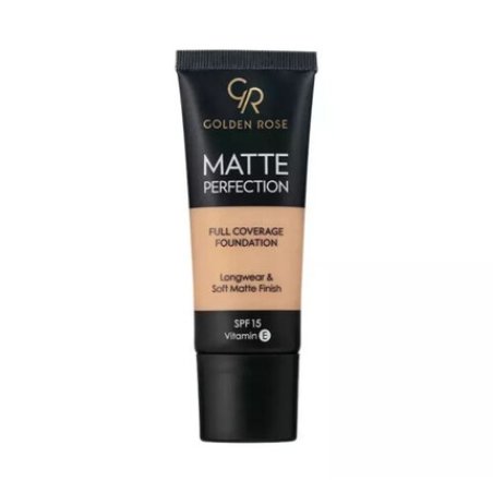Golden Rose Matte Perfection Full Coverage Foundation SPF 15 N7 35ml