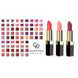 Golden Rose Lipstick Creamy Soft Texture Hydrates Coverage 4.2g - 60 Shades