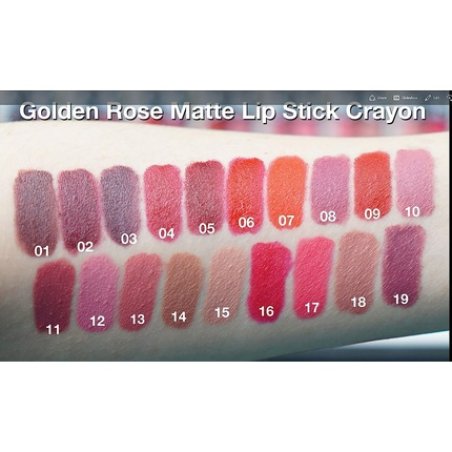 Golden Rose Matte Lipstick Crayon 17 French Rose