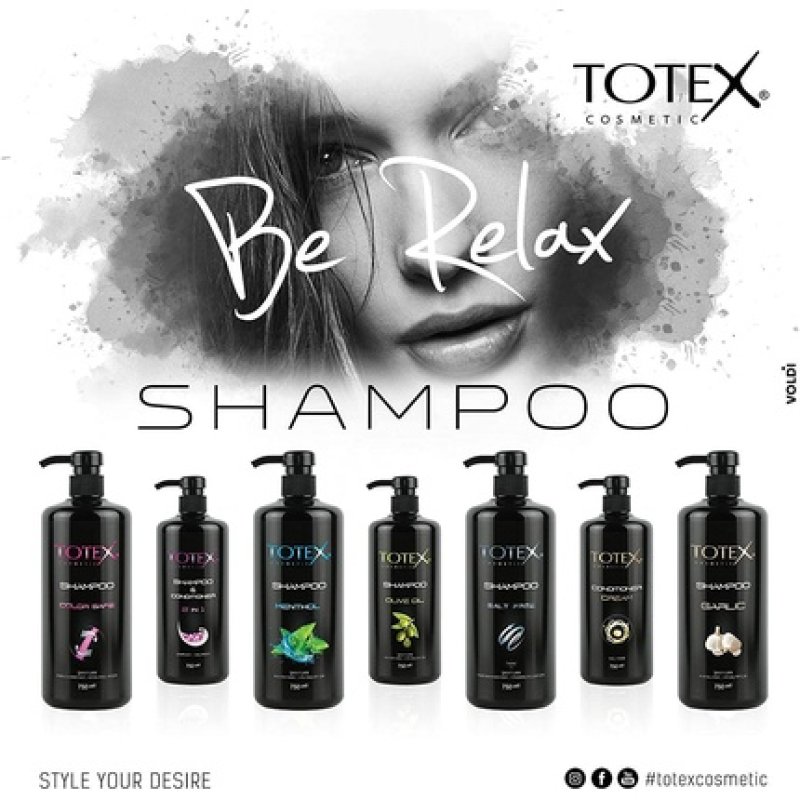 Totex Olive Oil Hair Shampoo Dry Damage Repair Anti-Dandruff Itch Relief 750ml