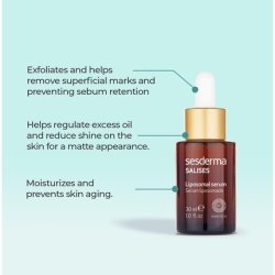Sesderma SALISES Facial Serum Acne Treatment Serum for Acne Prone Skin Types 1.0 fl. Oz