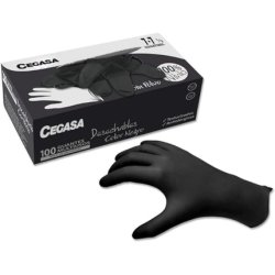 Cegasa 324967 Nitrile Glove Black Standard